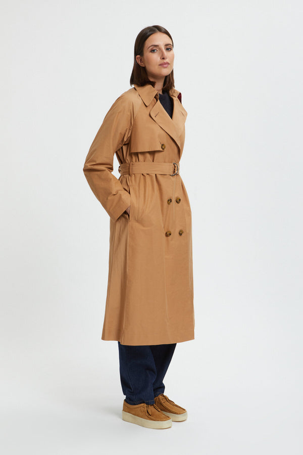 Trench classico con cintura donna