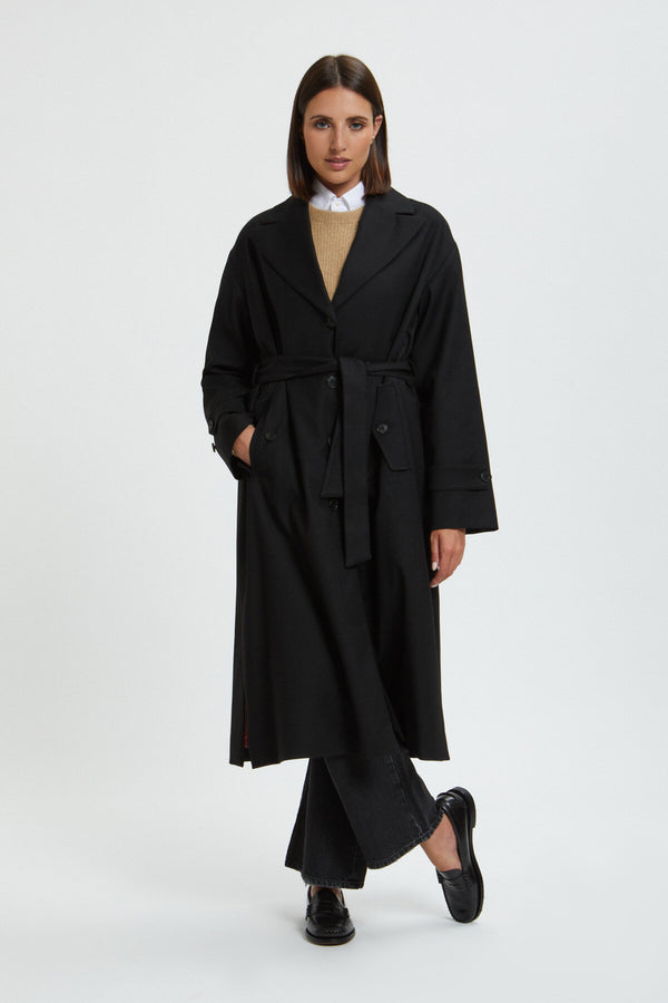 Damen Trenchcoat aus Wolle