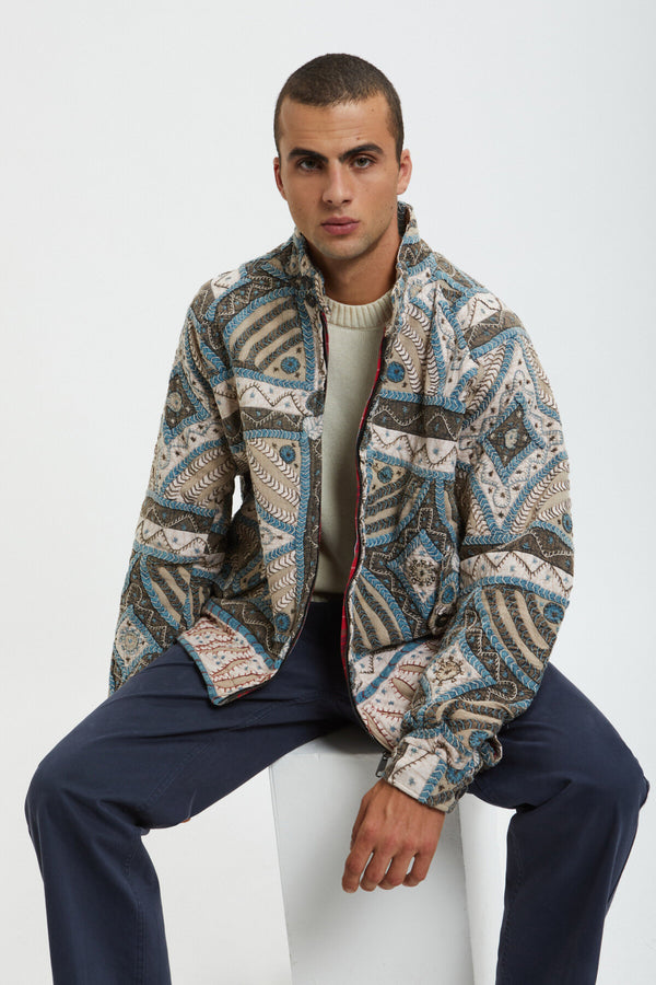 Giacca G4 patchwork Kartik Research x Baracuta