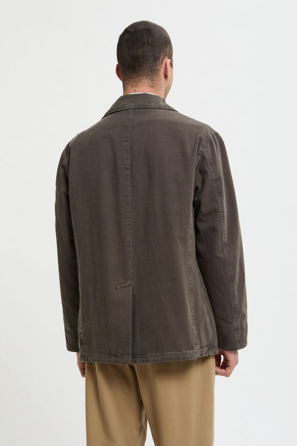 Canvas Garment Dyed Peacoat