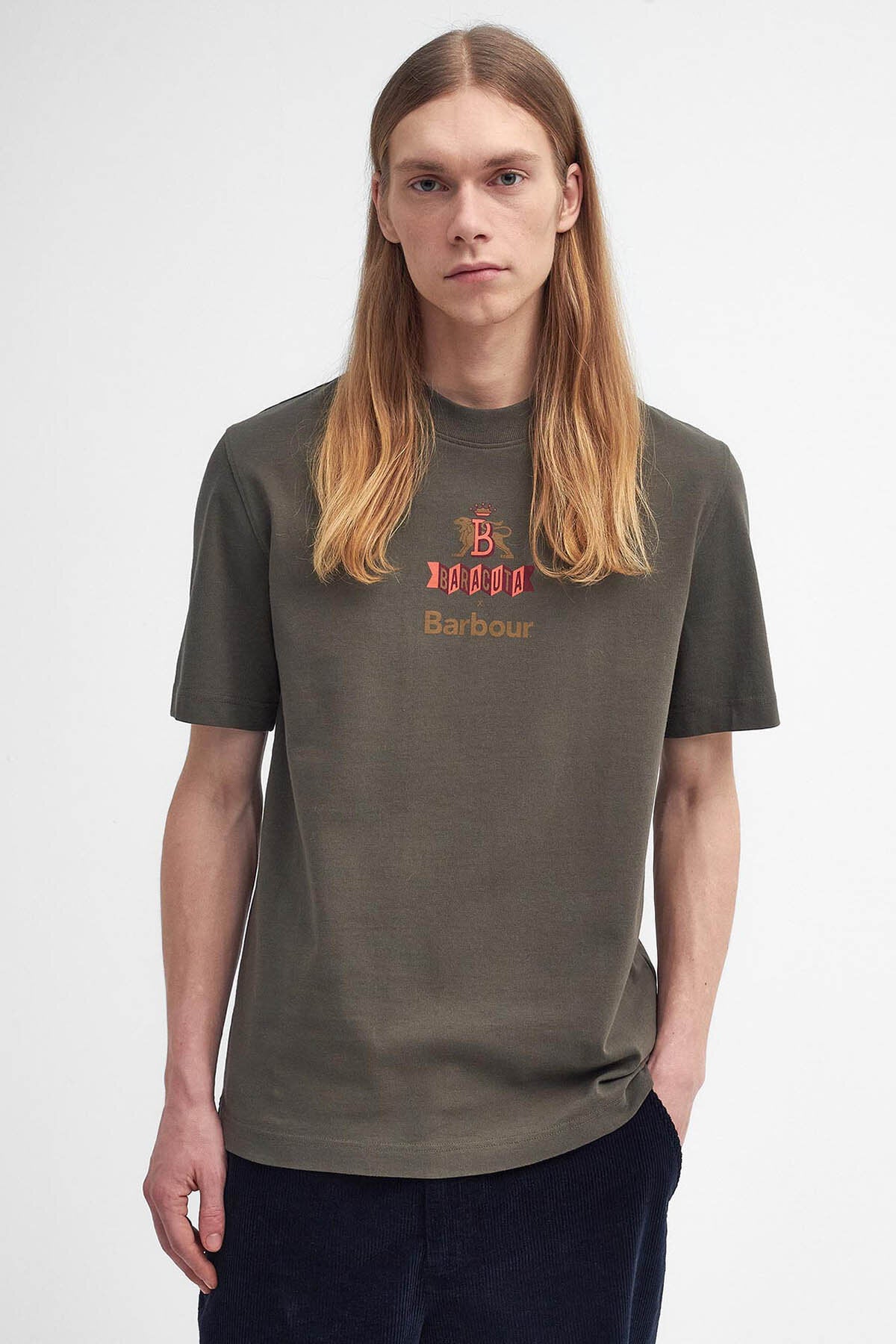BARACUTA｜ (LOGO TEESHIRT (BRTEE0015309)) Logo T-Shirt Black | Baracuta