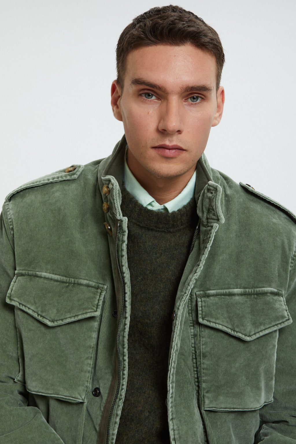Washed Corduroy Field Jacket