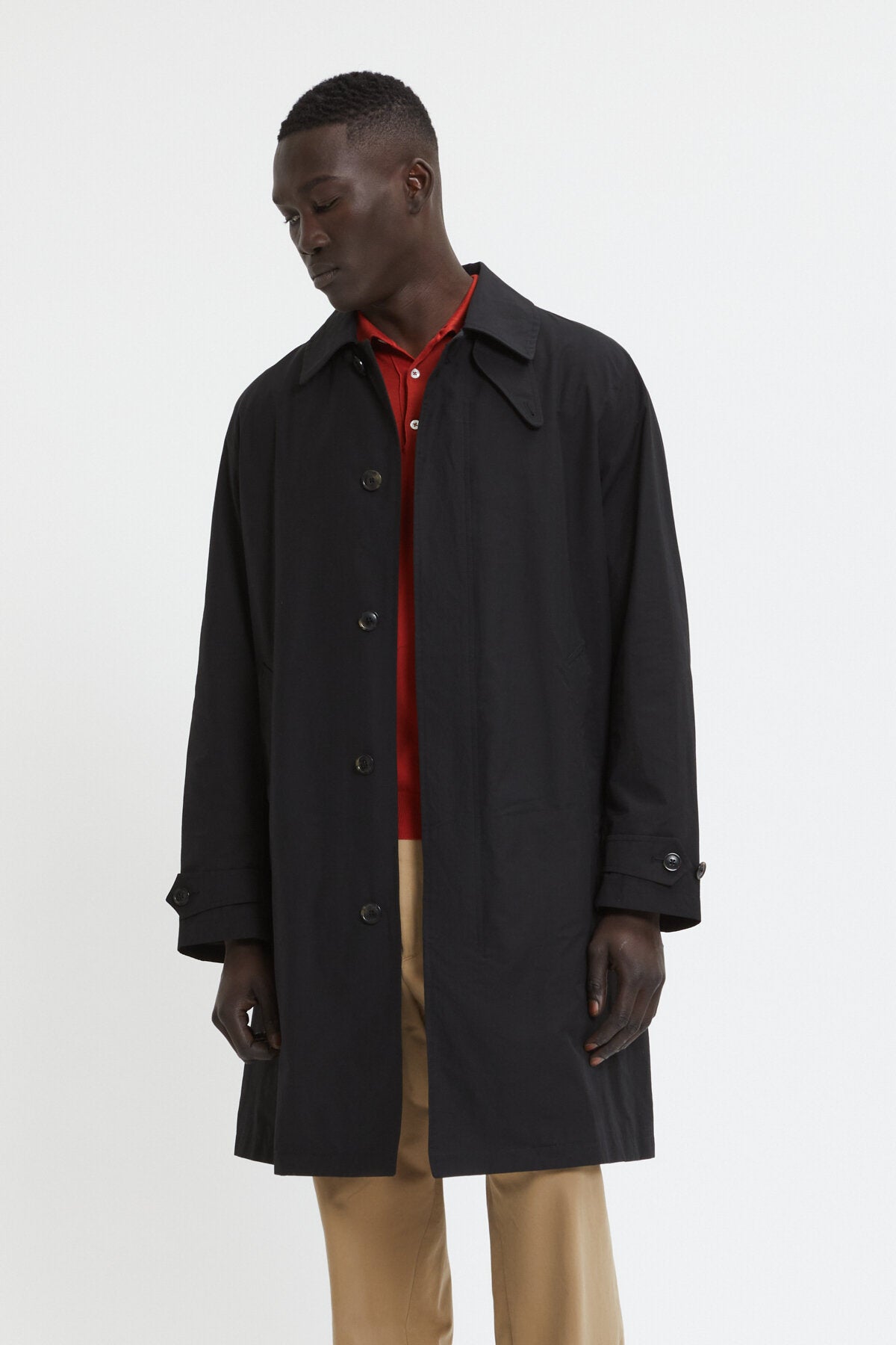 Baracuta Cloth Paul Coat Black | Baracuta